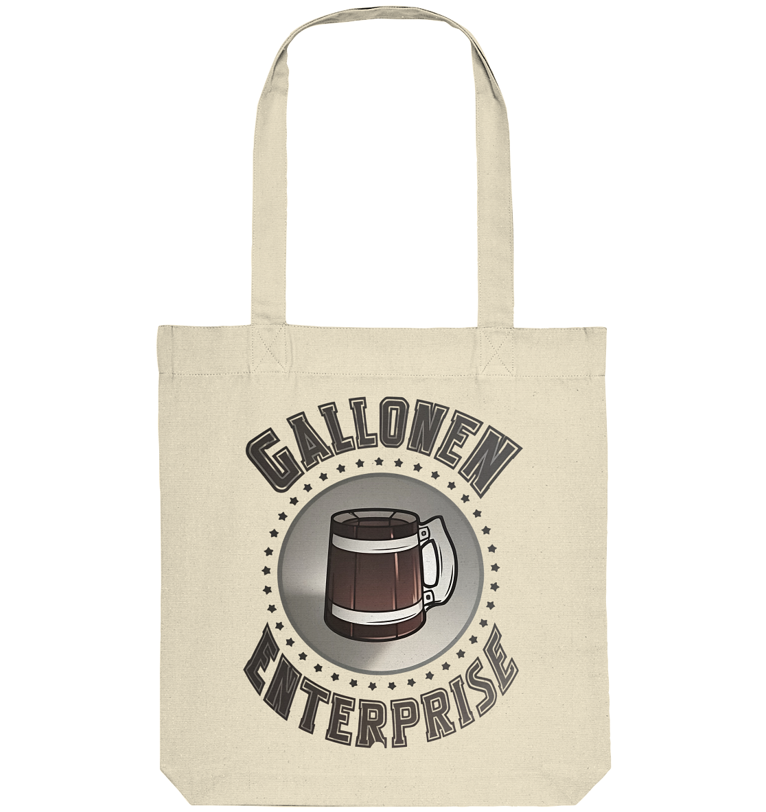 GallonEnterprise Logo (Brown) - Organic Tote-Bag