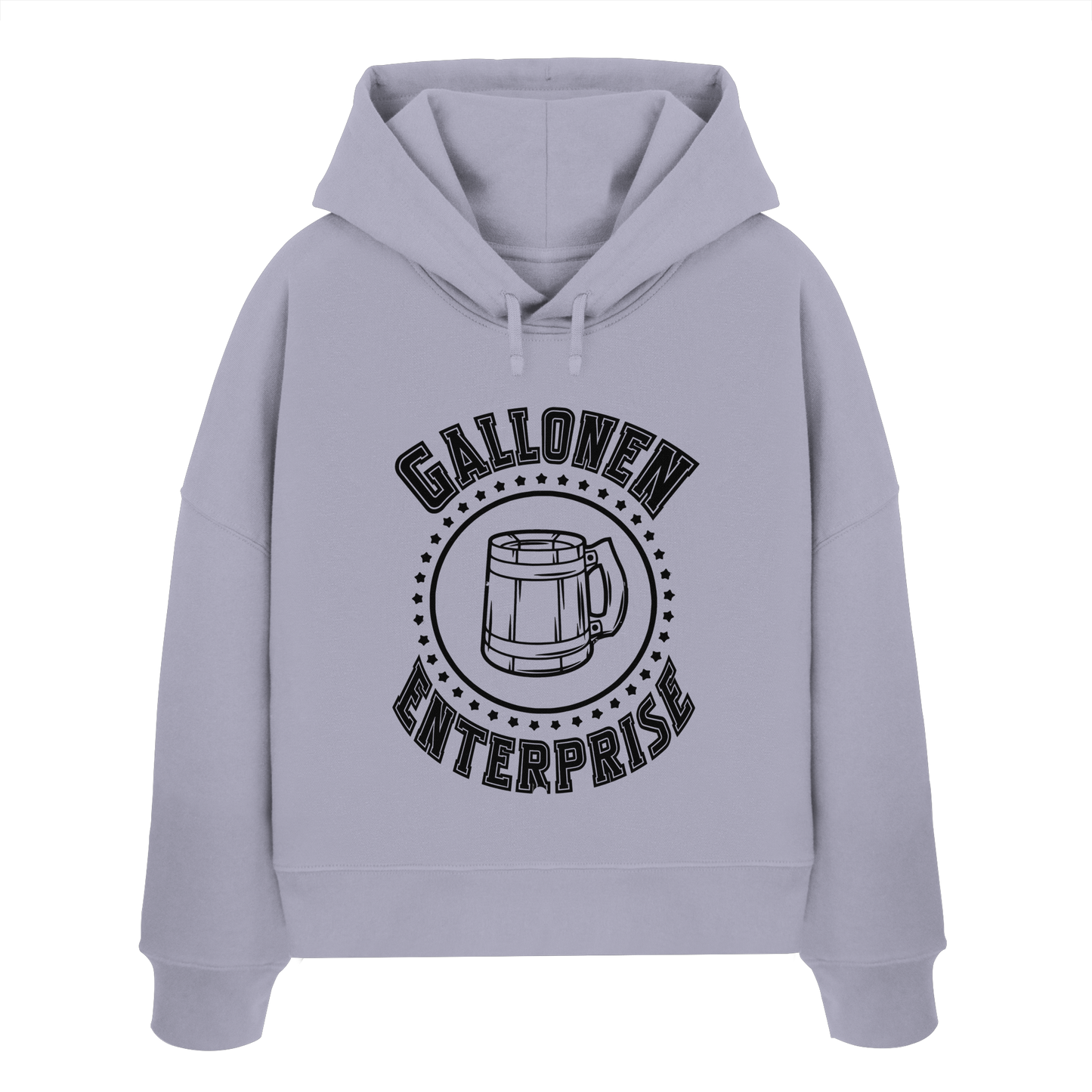 Gallonen Enterprise logo - Womens Organic Boxcut Hoodie